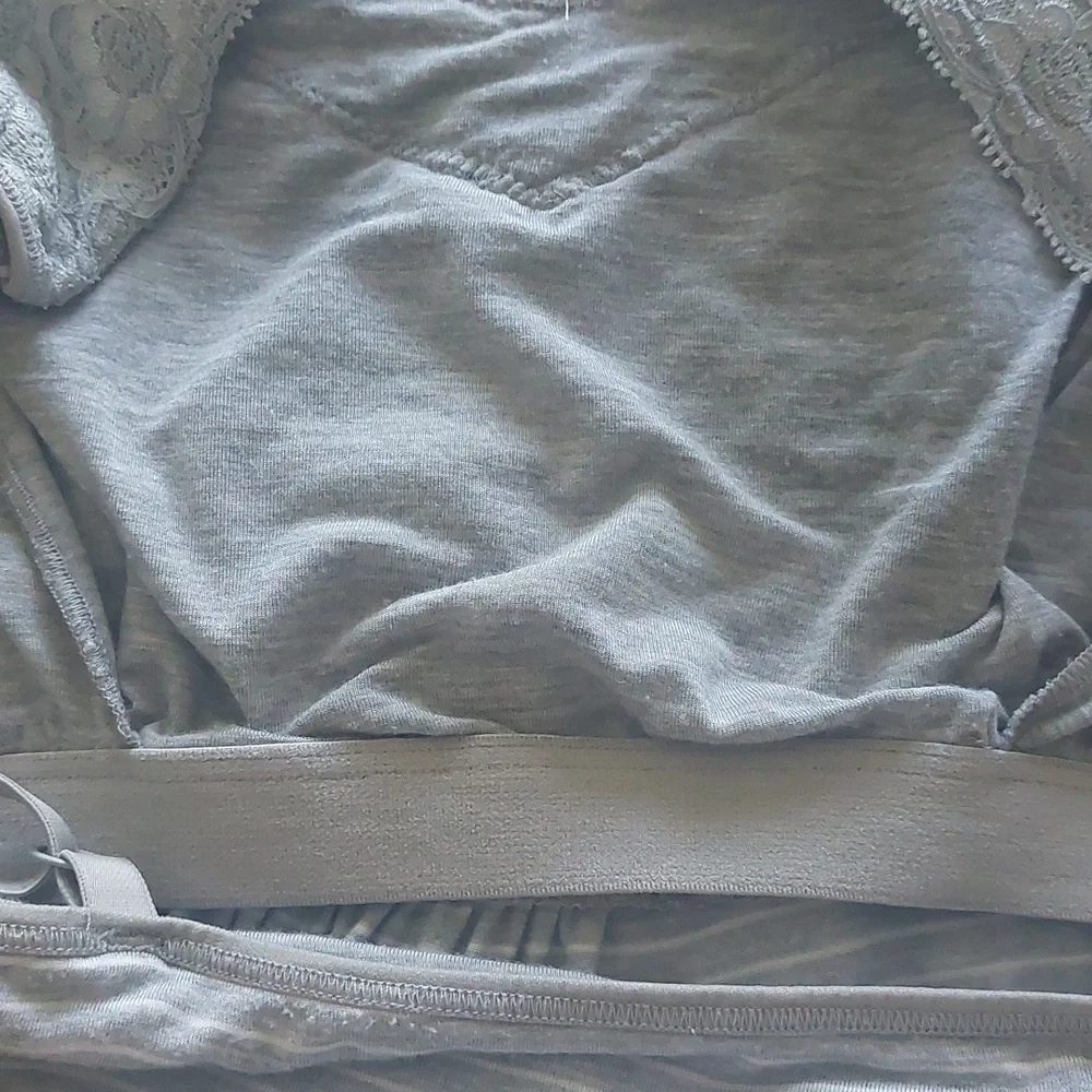 🌟HOST PICK🌟,GAP, Size L, Nursing Striped Lace-Trim Nightgown - Picture 8 of 9